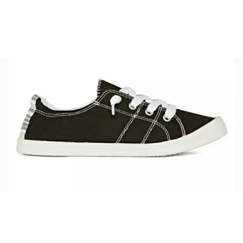 Pop Comfort Fit Highbar Black Canvas Lace Up Shoes Size 6.5 - Picture 3 of 14